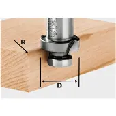 Festool HW R6-OFK 500 afrondfrees 27 x 6 mm (490096) voor OFK 500 voor het afronden van massief hout en gelamineerde platen
