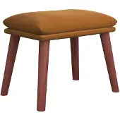 vidaXL Voetenbank 45x29,5x35 cm fluweel bruin