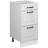 Vicco Keukenonderkast R-Line Wit Landhuis 40 cm met laden, zonder werkblad, Model 37740