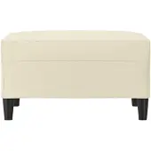 vidaXL Voetenbank 70x55x41 cm kunstleer crèmekleurig