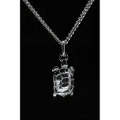 MOOYE ® - Collectie Zilveren Schildpad ketting hanger