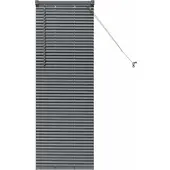 vidaXL Venetiaanse jaloezie Donkergrijs 130 x 50 cm 25 mm Aluminium