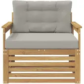 vidaXL Buitensofa Polyester Wit