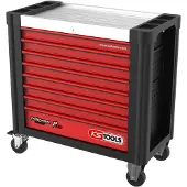 Ks Tools 873.3008 Werkplaatswagen Plaatstaal Kleur (specifiek): Zwart, Rood