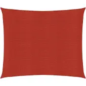 vidaXL Zonnezeil 160 g/m² 4x4 m HDPE rood