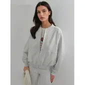 Busem Ontspannen Pasvorm Volledige Rits Sweater
