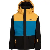 Trespass - "Garcia" ski-jas voor kinderen, model TP6105 (maat 128), zwart/geel/blauw