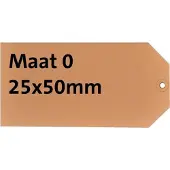 Hf2 Label karton Nr0 200gr. 25x50mm 1000 st.