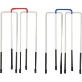 Ubergames Professionele Croquet set, 6 persoons, 11mm stalen poorten, kunststof