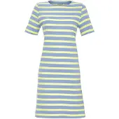 Ringella Katoen gestreept nachthemd blauw | Maat 46