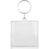 Combicraft Plexiglas sleutelhanger blanco vierkant 50x50mm - 25 stuks