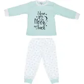 Beeren Mint/Wit To The Moon And Back Maat 74/80 Baby Pyjama 24-020