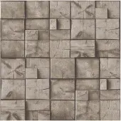 Dutch Wallcoverings schuimvinyl houtblokken - bruin