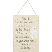 Clayre & Eef Tekstbord 17x24 cm