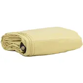 vidaXL Zeil 650g / m² Beige 2 x 3 m Canvas met PVC-coating