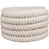 vidaXL Jute Touw 500 mm 10 m Wit 100% Tossa jute