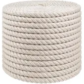 vidaXL Jute Touw 12 mm Wit 100% Tossa jute