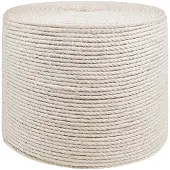 vidaXL Jute Touw 8 mm Wit 100% Tossa jute