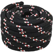 vidaXL Boottouw 3 mm 25 m Zwart en Rood PP