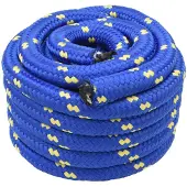 vidaXL Boottouw 6 mm 5 m Blauw