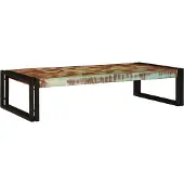 vidaXL Badkamerrek, meerkleurig, 100 x 50 x 23 cm, massief gerecycled hout