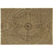 vidaXL Gebied Tapijt Zwart 120 x 170 cm Jute