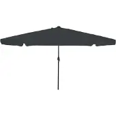 vidaXL Tuinparasol 395 x 395 x 245 cm Polyester Rond Antraciet