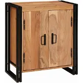 vidaXL Nachtkastje Bruin 66 x 35 x 76 cm Massief acaciahout