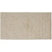 vidaXL - Gebied - Tapijt - Natuurlijk - en - Wit - 100 - x - 200 - cm - Jute
