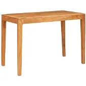 vidaXL Eettafel 110 x 55 x 76 cm Massief Acacia Hout Bruin Rechthoekig