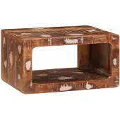 vidaXL Nachtkastje Bruin 45 x 30 x 24 cm Massief Gerecycleerd Hout