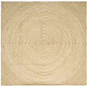 vidaXL Gebied Tapijt Wit 300 x 300 cm Jute