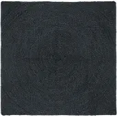 vidaXL - Vloerkleden - Donkergrijs - 120 - x - 120 - cm - Jute