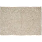 vidaXL Gebied Tapijt Natuurlijk en Wit 200 x 290 cm Jute