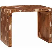 vidaXL Bijzettafel Bruin 60 x 35 x 46 cm Massief Gerecycleerd Hout