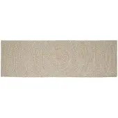 vidaXL - Gebied - Tapijt - Natuurlijk - en - Wit - 80 - x - 200 - cm - Jute