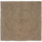 vidaXL Vloerkleden Grijs 160 x 160 cm Jute