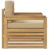 vidaXL Buitensofa Polyester Wit