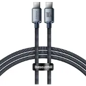 Baseus CAJY000601, 1,2 meter, USB-C naar USB-C, 0,48 Gbit/s, zwart
