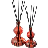 J-Line Geurige Olie Olijf & Wierook Glas Rood Groot