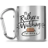 Friends : Rather Be Watching Roestvrij Stalen Karabijnhaak Mok