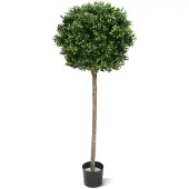 Maxifleur Kunstplanten Buxus bol op stam kunstplant 140cm - UV bestendig