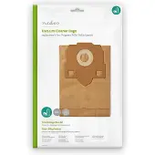 Nedis Stofzuigerzak - 10 Stuks - Papier - Meest verkocht voor: Progress P49 / Volta Gemini - Bruin