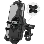 RAM Mount Quick-Grip Pro Telefoonbevestiging met Trillingsdemping + U-Bout Basis