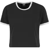 Urban Classics Shirt zwart / wit