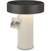 Briloner LED-tafellamp, draadloos, Ø16x20cm, 1W, 150lm, 3000K, warm wit, zonne-wit, antraciet - tafellamp voor woonkamer, hal, balkon