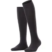 Esprit Basic Pure met comfort tailleband katoen kniekousen dames zwart - maat 35-38