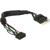 DeLOCK Pin header verleng kabel - 10-polig female naar 10-polig male