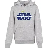 Mister tee Sweatshirt 'Star Wars' donkerblauw / geel / grijs gemêleerd / wit