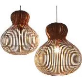 Design hanglamp Labu Naturel Bamboe woonkamer en slaapkamer Ø 60 cm